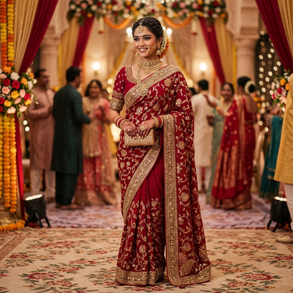 Radiant Pink Slub Kota Silk Zari Weaving Lehenga Festive Wear